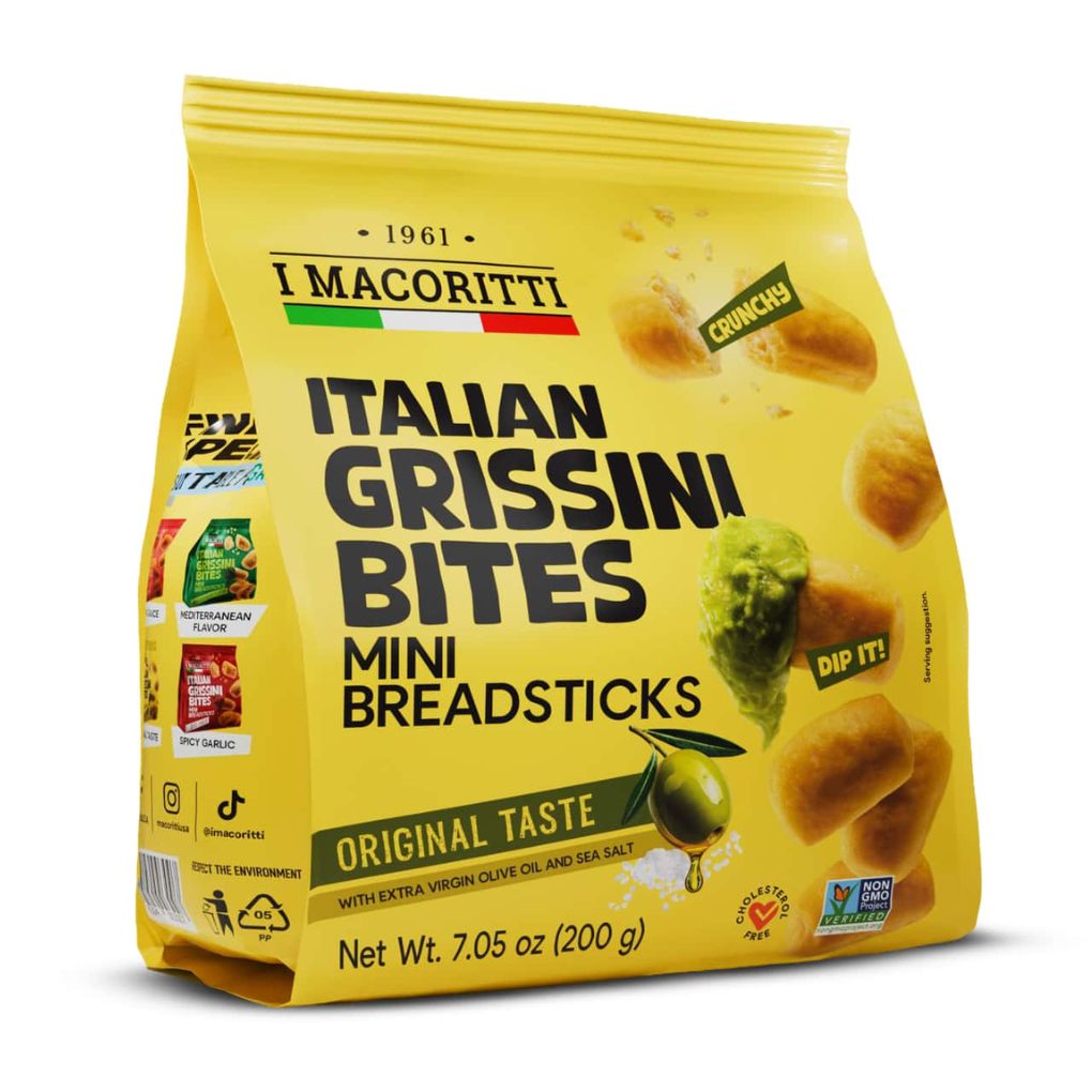 I Macoritti EVOO & Sea Salt Grissini Bites 1