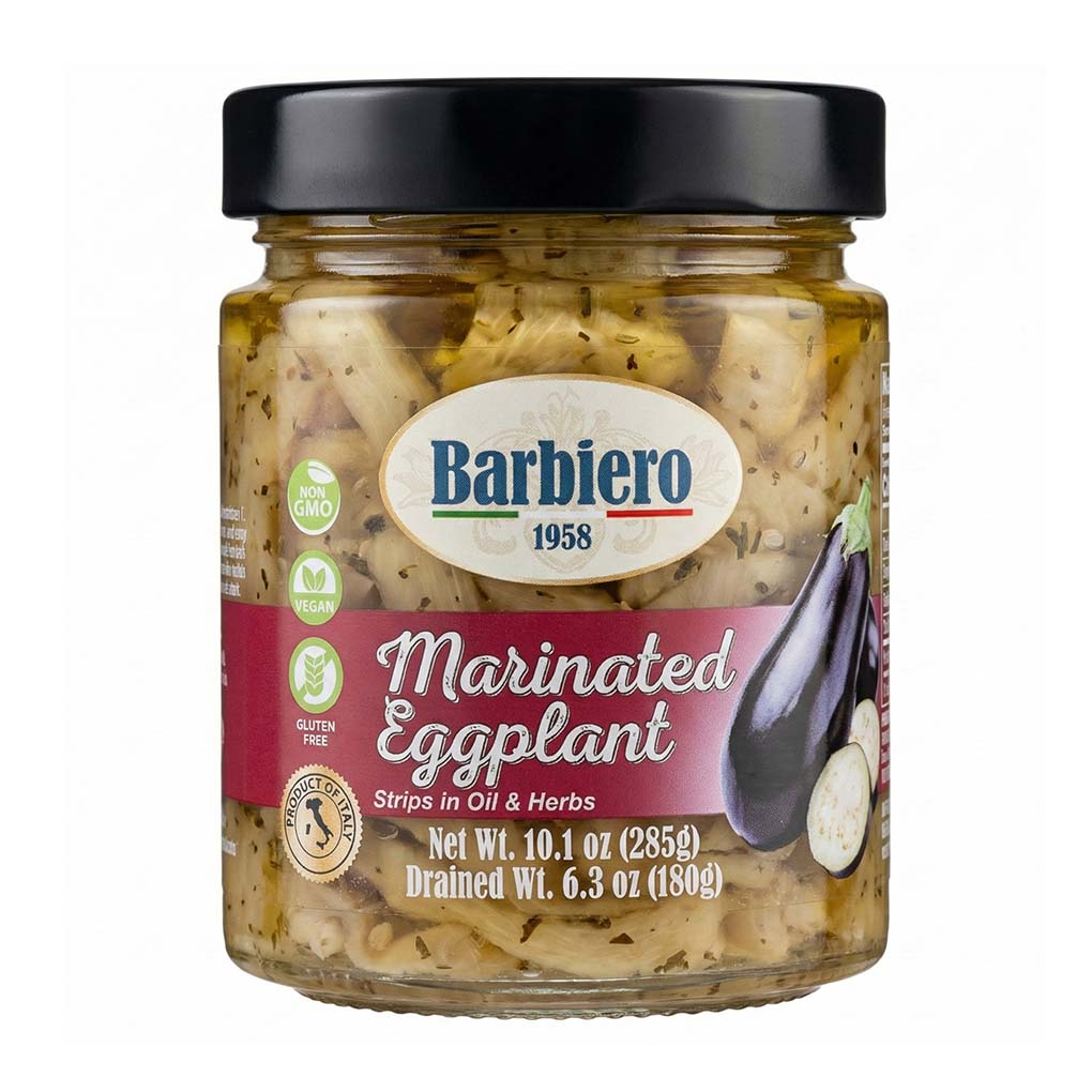 Barbiero Marinated Eggplant Strips in Oil with Herbs 1