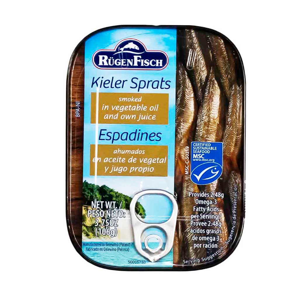 Rugen Fisch Smoked Kieler Sprats in Vegetable Oil 1