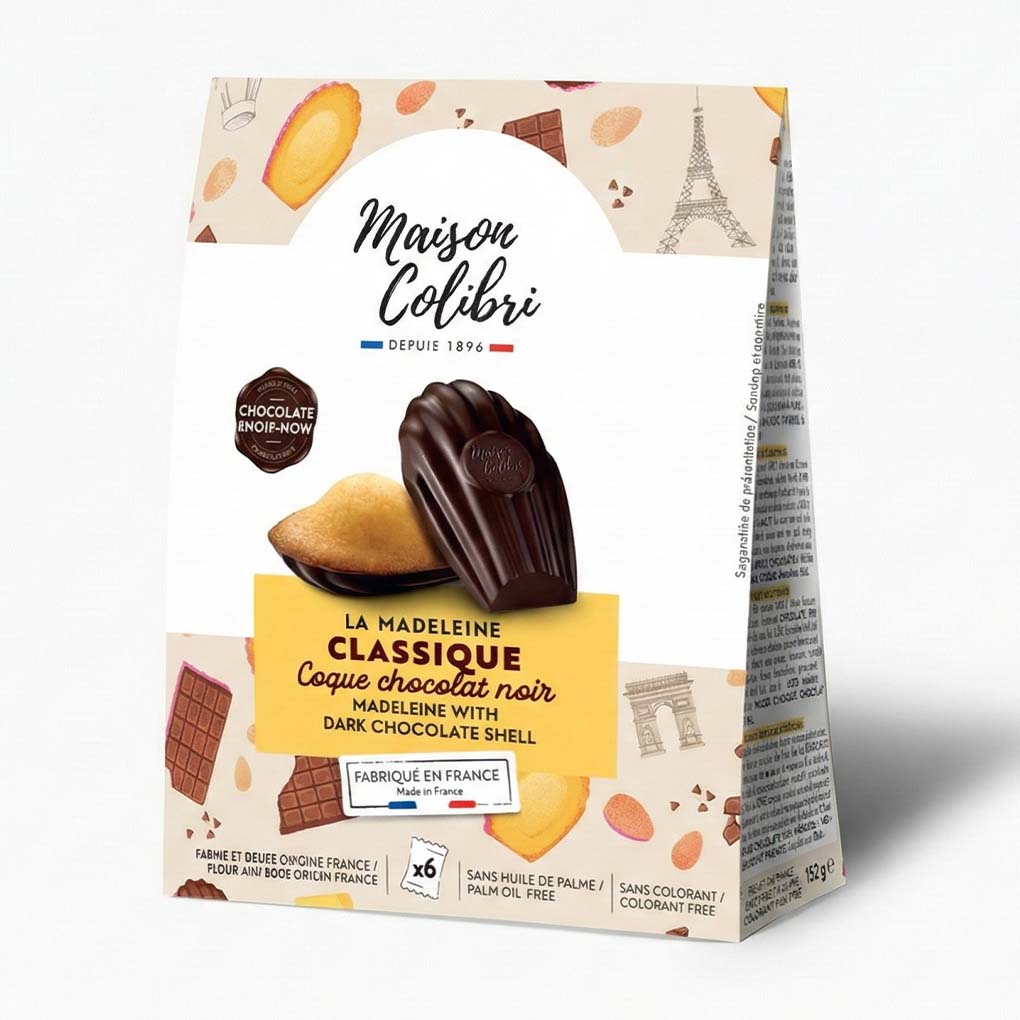 Maison Colibri French Madeleines with Dark Chocolate 1
