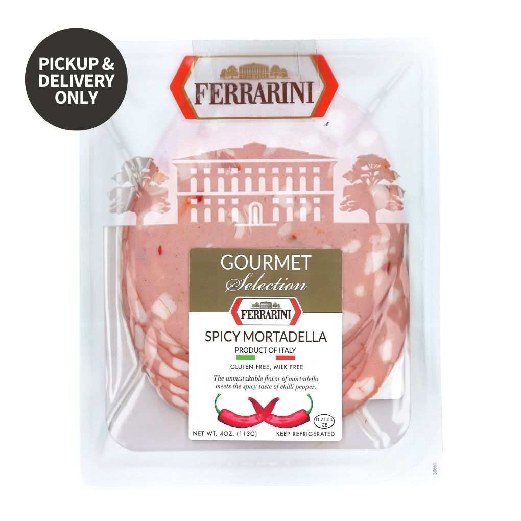 Ferrarini Spicy Mortadella, Sliced 1