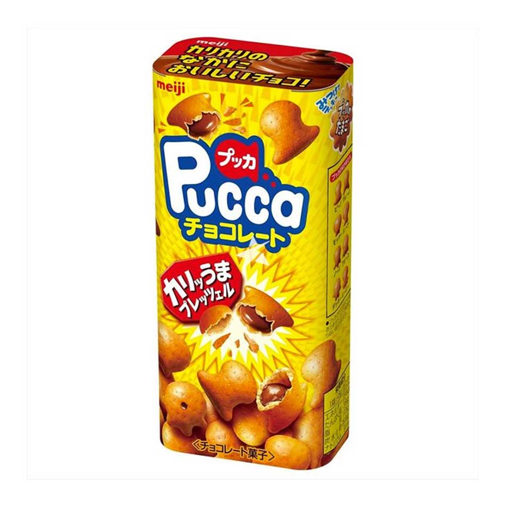 Meiji Pucca Chocolate-Filled Cookies 1