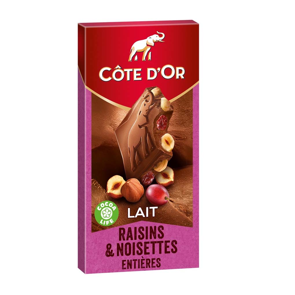 Cote d'Or Milk Chocolate with Raisins & Hazelnuts 1
