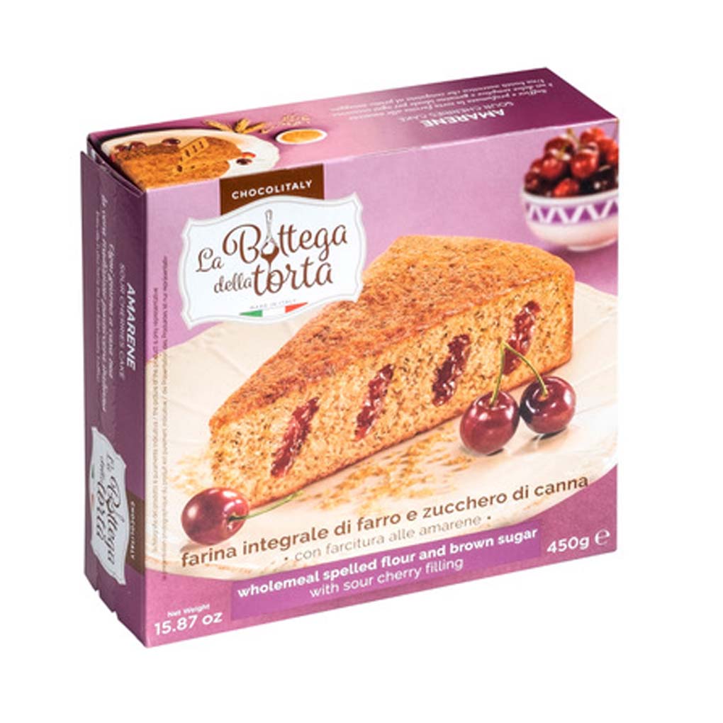 ChocoItaly Wholemeal Spelt Cake with Sour Cherry Filling 1