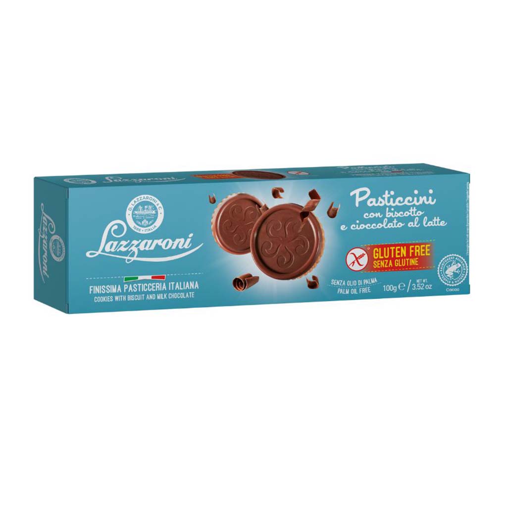 Lazzaroni Gluten Free Pasticcini Milk Chocolate Covered Cookies 1