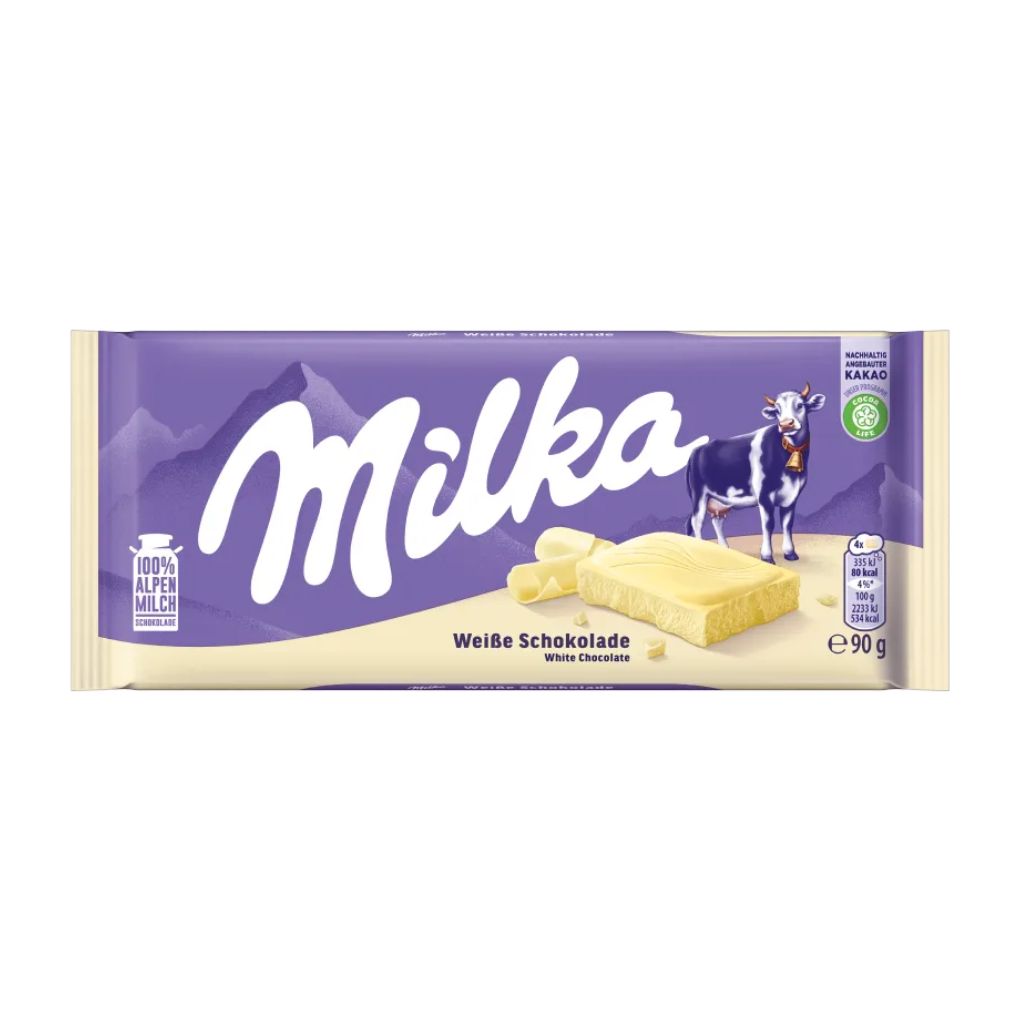 Milka White Chocolate Bar 1