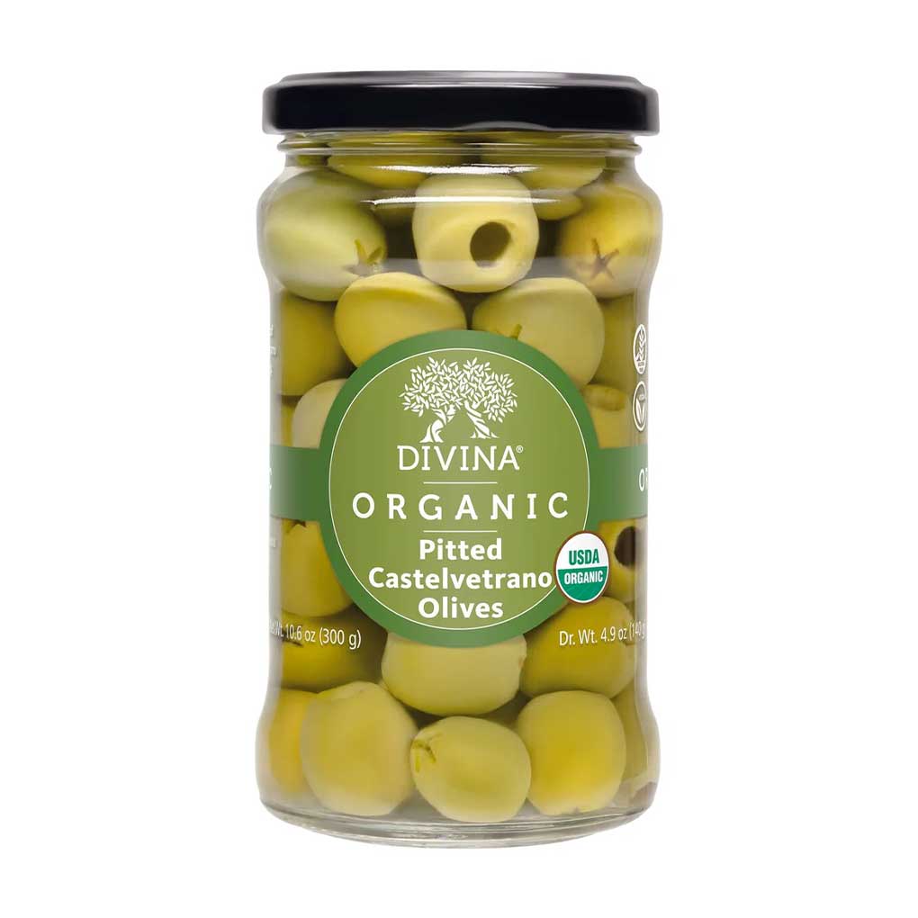 Divina Organic Pitted Castelvetrano Olives 1