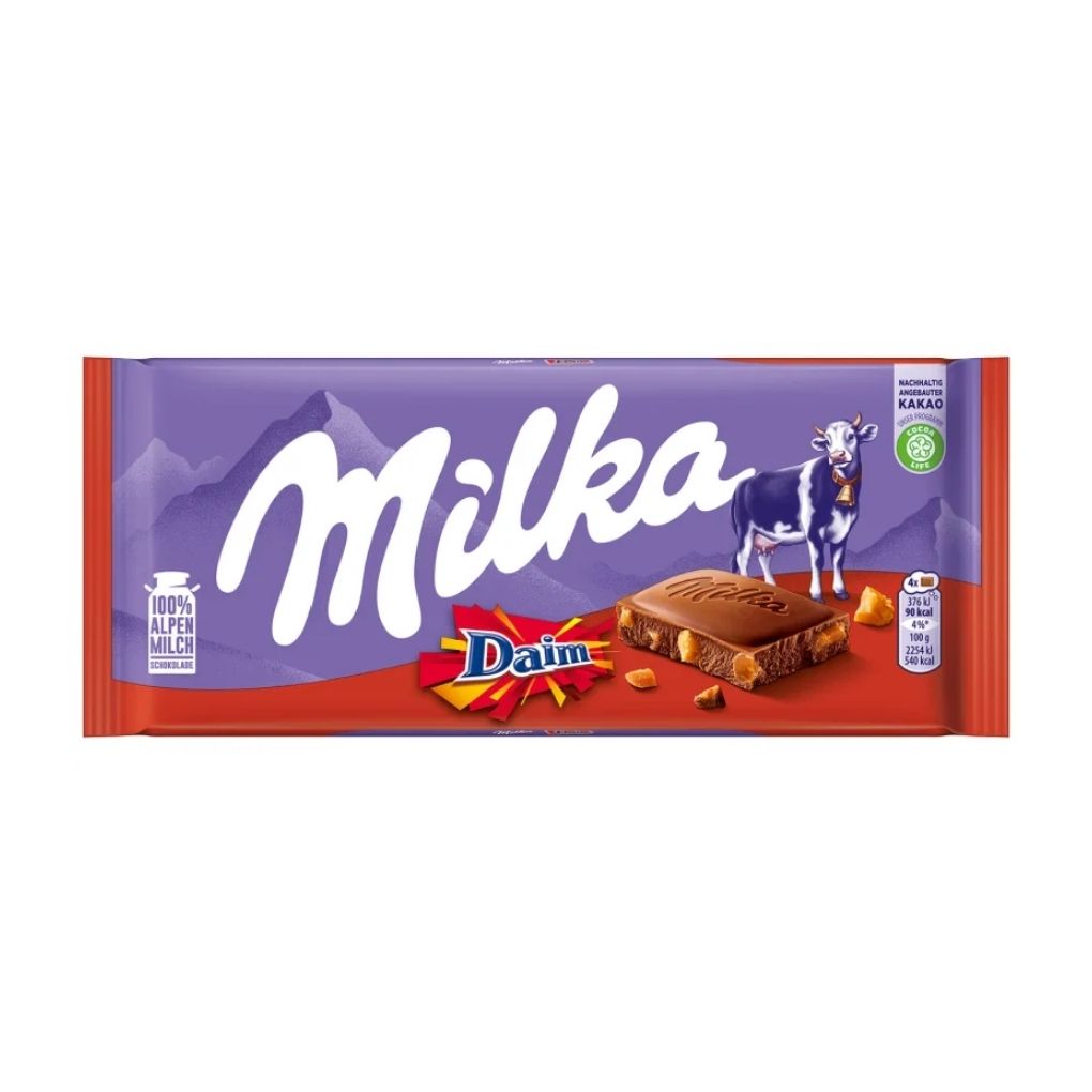 Milka Daim Chocolate Bar 1