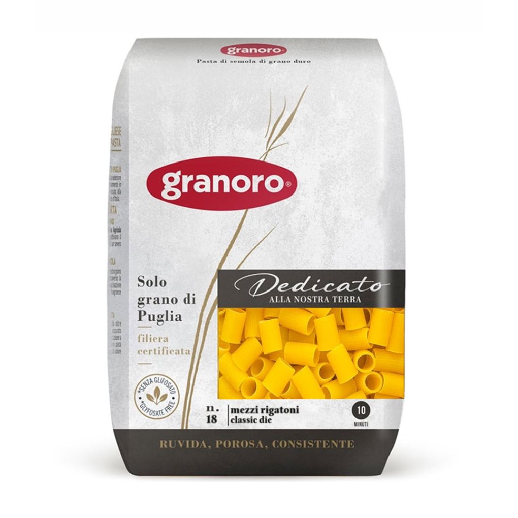 Granoro Mezzi Rigatoni Pasta, 100% Apulian Wheat #18 1
