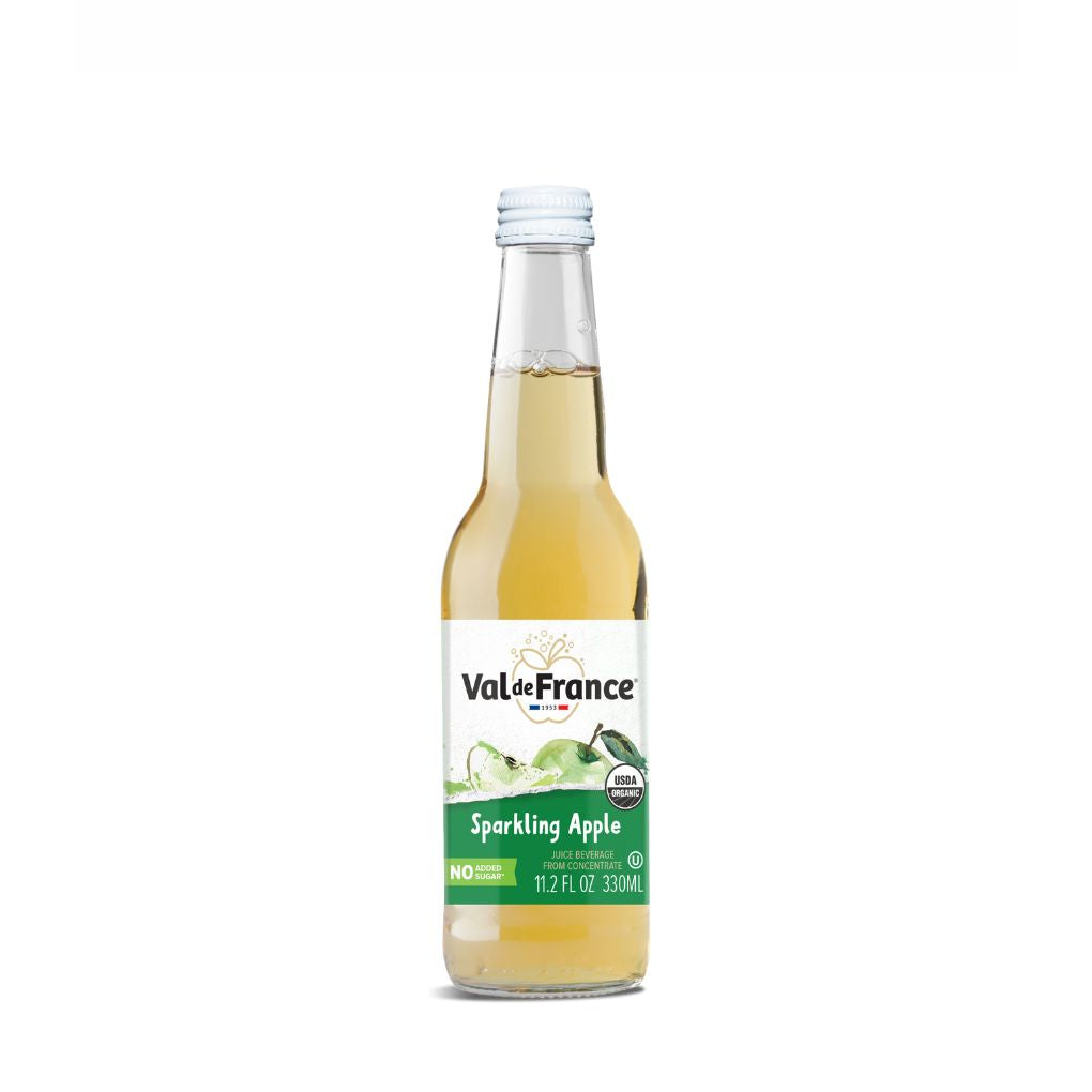 Val de France Organic French Sparkling Apple Juice, No Added Sugar 1
