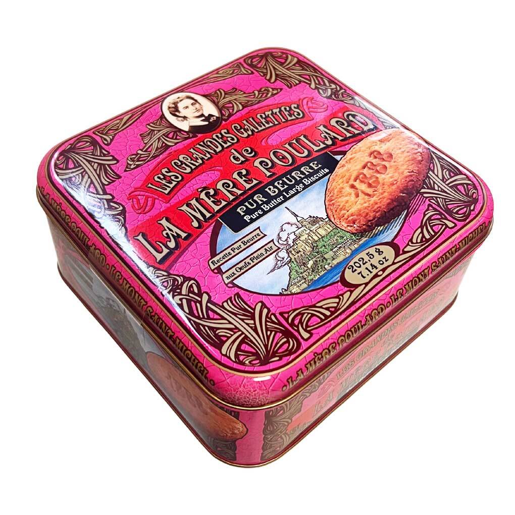 La Mere Poulard French Galettes Butter Cookies in Luxury Tin 1